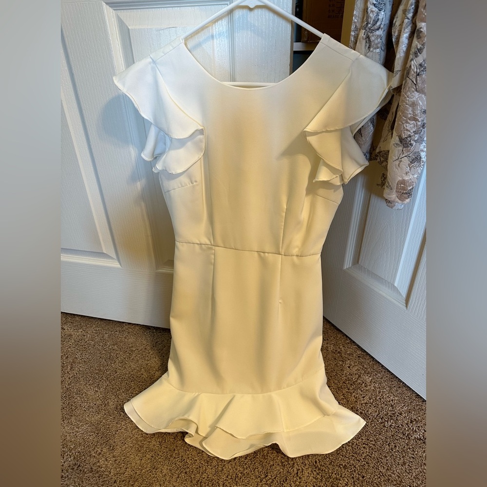 TCEC mini white dress
